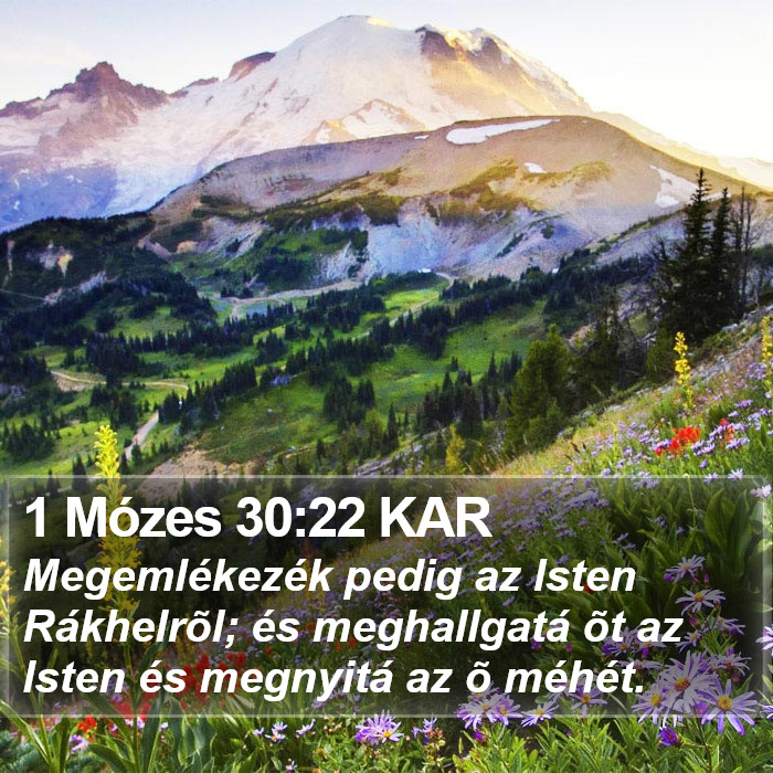 1 Mózes 30:22 KAR Bible Study