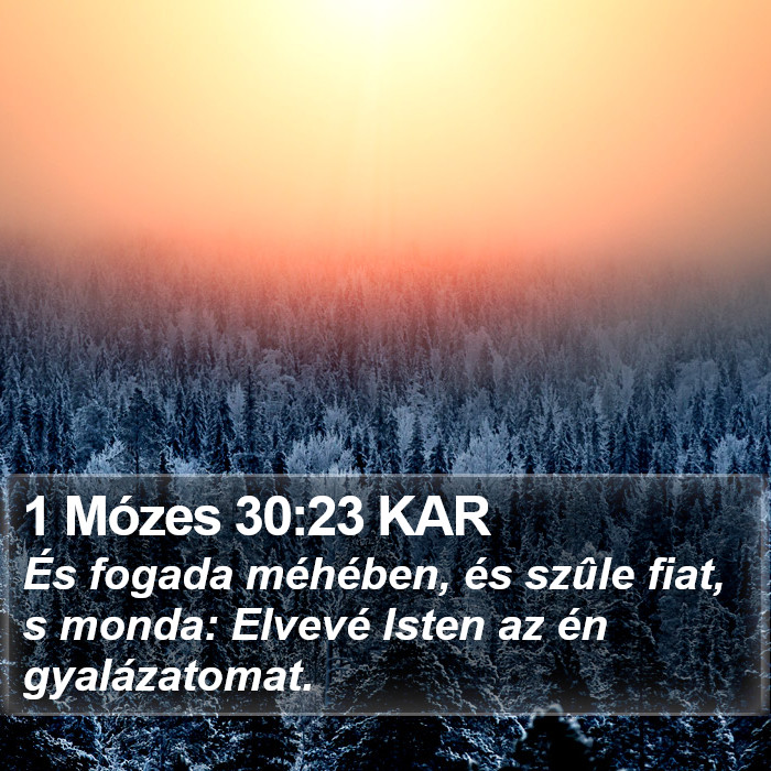 1 Mózes 30:23 KAR Bible Study