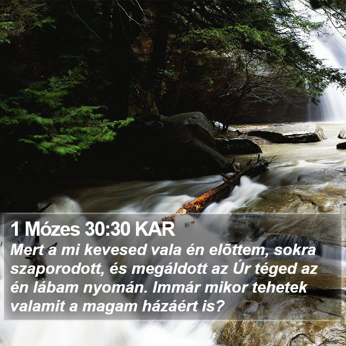 1 Mózes 30:30 KAR Bible Study