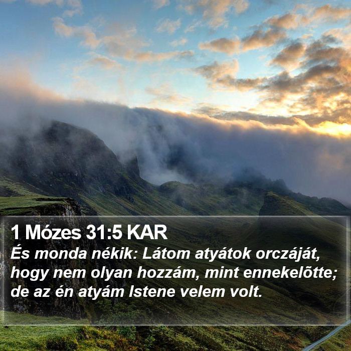 1 Mózes 31:5 KAR Bible Study