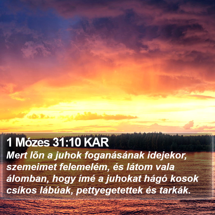 1 Mózes 31:10 KAR Bible Study