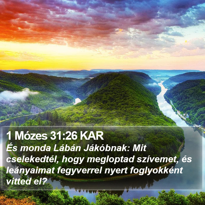 1 Mózes 31:26 KAR Bible Study