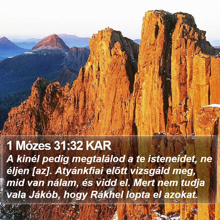 1 Mózes 31:32 KAR Bible Study