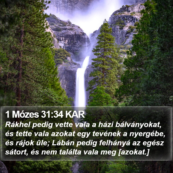 1 Mózes 31:34 KAR Bible Study