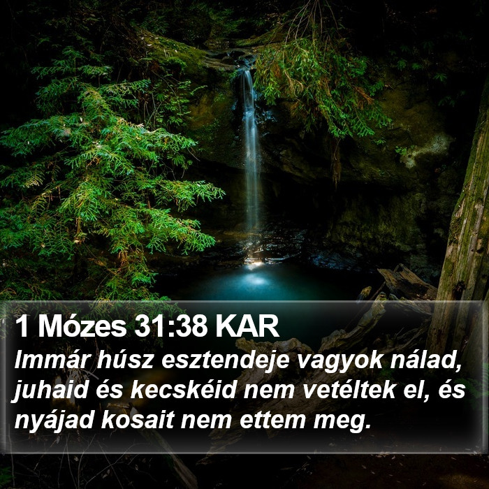 1 Mózes 31:38 KAR Bible Study