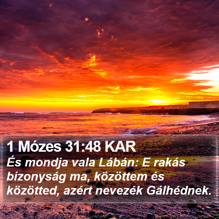 1 Mózes 31:48 KAR Bible Study