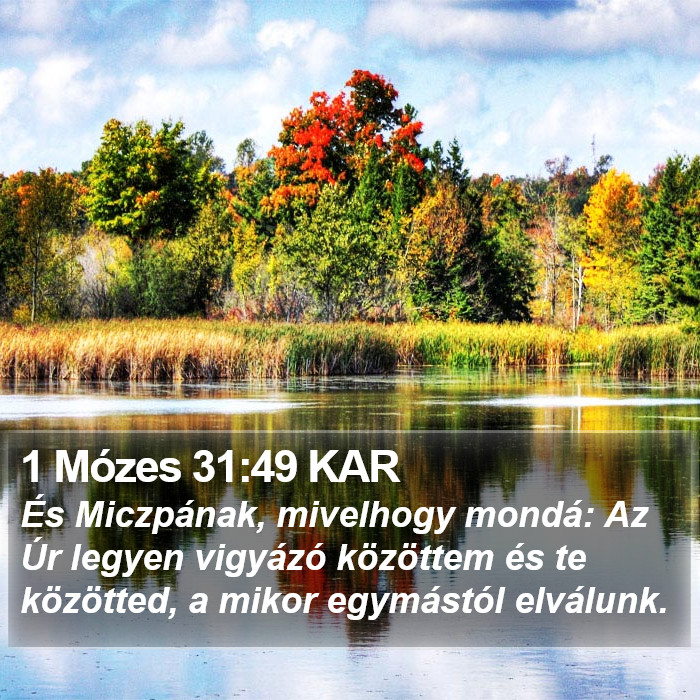 1 Mózes 31:49 KAR Bible Study