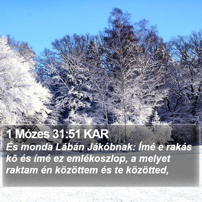 1 Mózes 31:51 KAR Bible Study