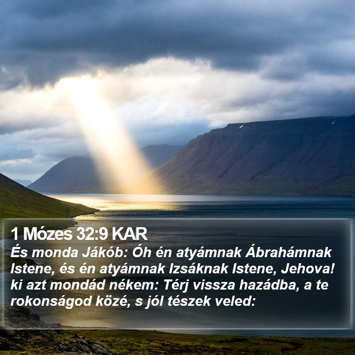 1 Mózes 32:9 KAR Bible Study