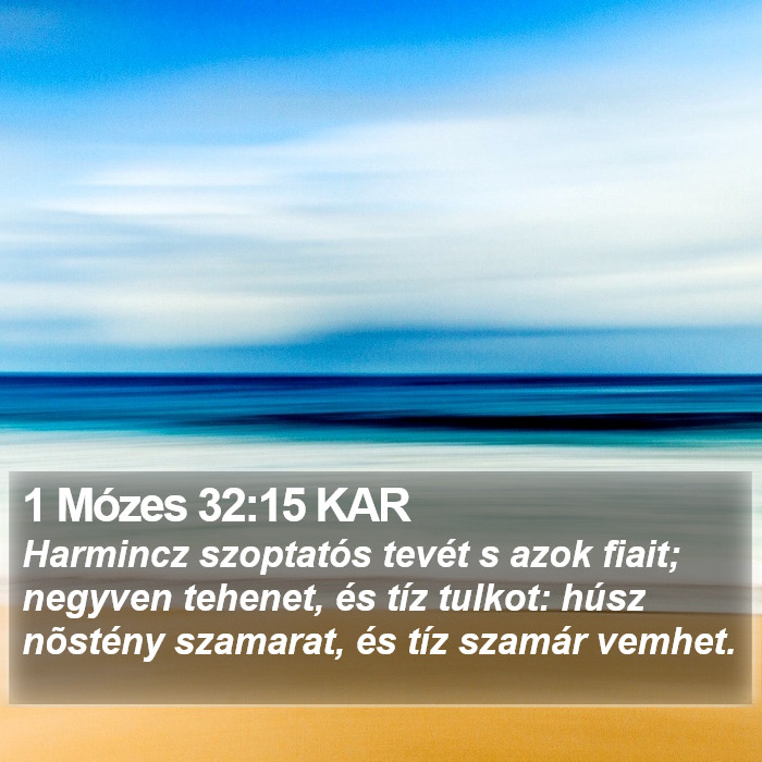 1 Mózes 32:15 KAR Bible Study