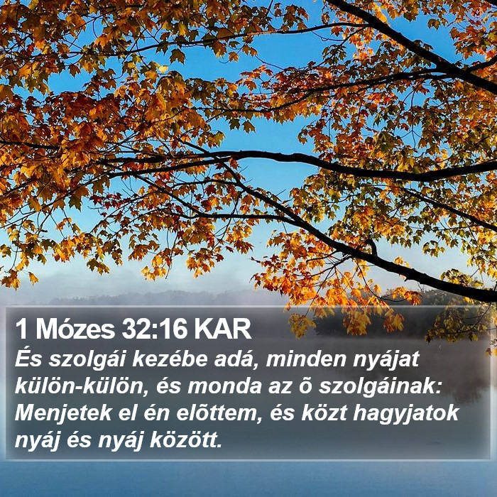 1 Mózes 32:16 KAR Bible Study