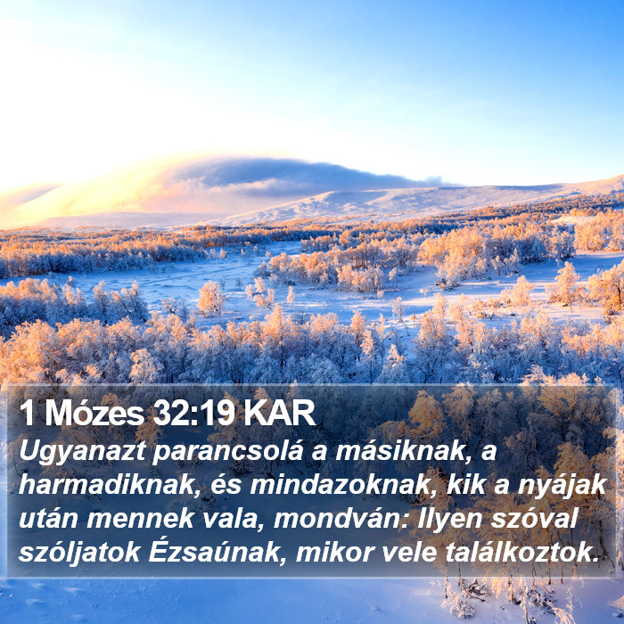 1 Mózes 32:19 KAR Bible Study