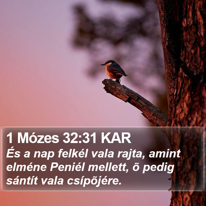 1 Mózes 32:31 KAR Bible Study