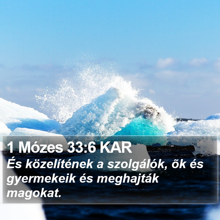 1 Mózes 33:6 KAR Bible Study