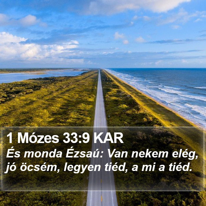 1 Mózes 33:9 KAR Bible Study