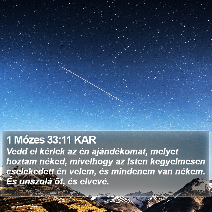 1 Mózes 33:11 KAR Bible Study