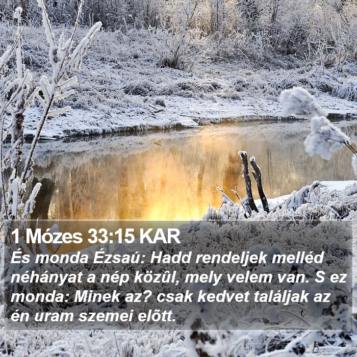 1 Mózes 33:15 KAR Bible Study