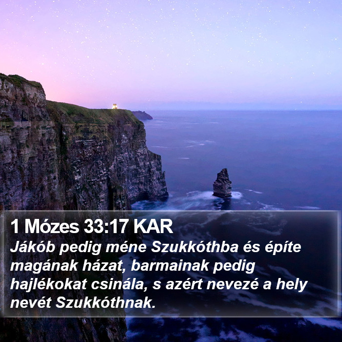 1 Mózes 33:17 KAR Bible Study