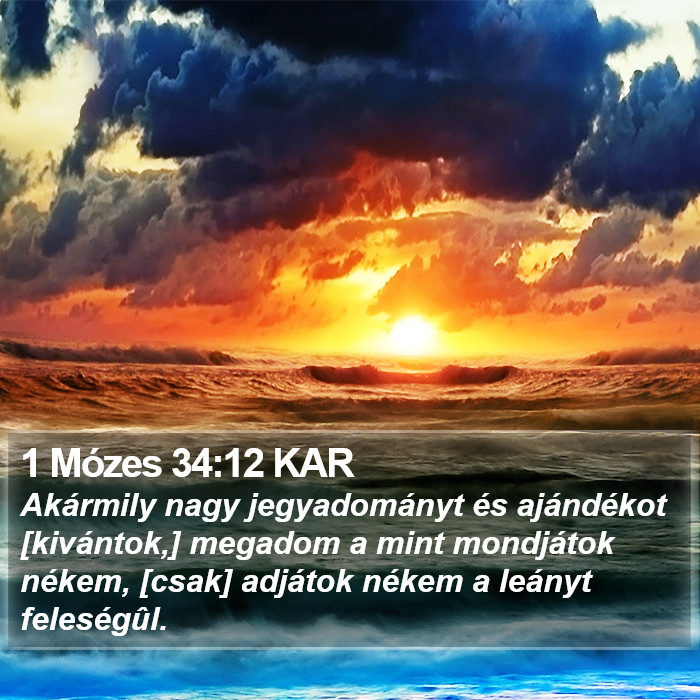 1 Mózes 34:12 KAR Bible Study