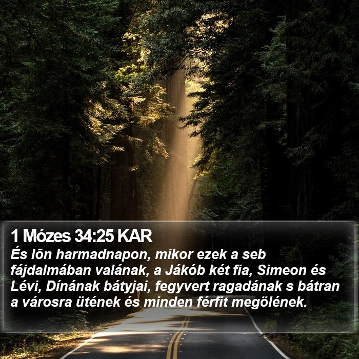 1 Mózes 34:25 KAR Bible Study