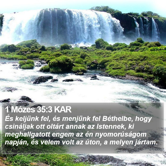 1 Mózes 35:3 KAR Bible Study