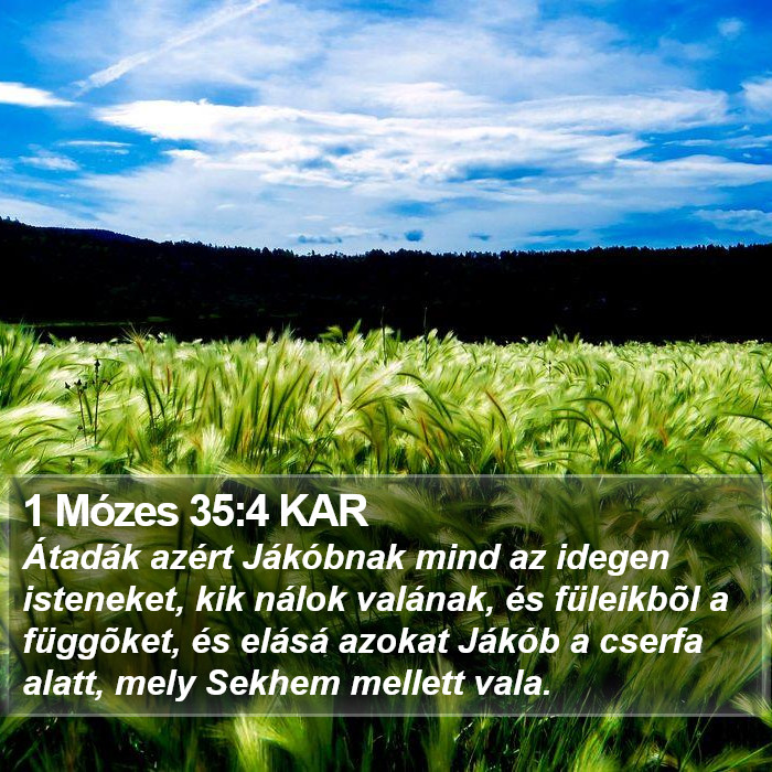 1 Mózes 35:4 KAR Bible Study