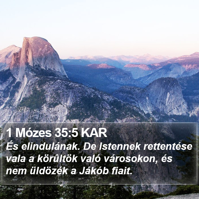 1 Mózes 35:5 KAR Bible Study