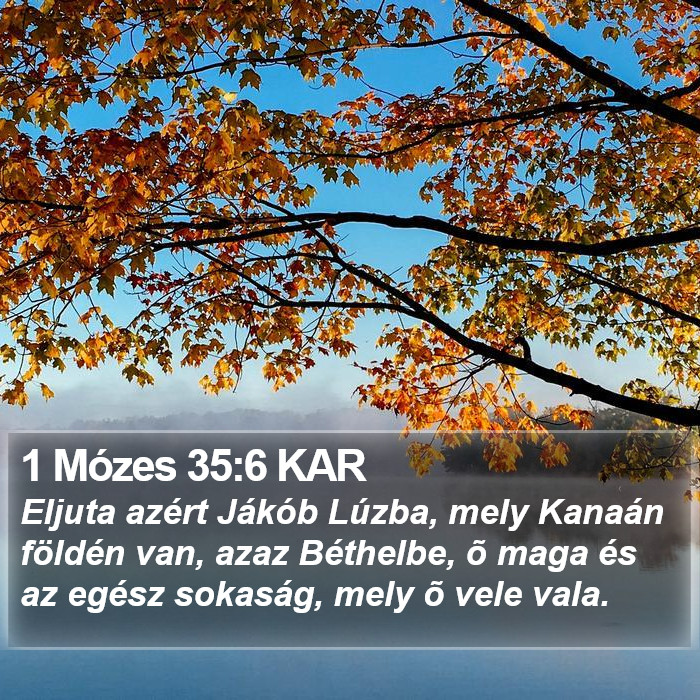 1 Mózes 35:6 KAR Bible Study