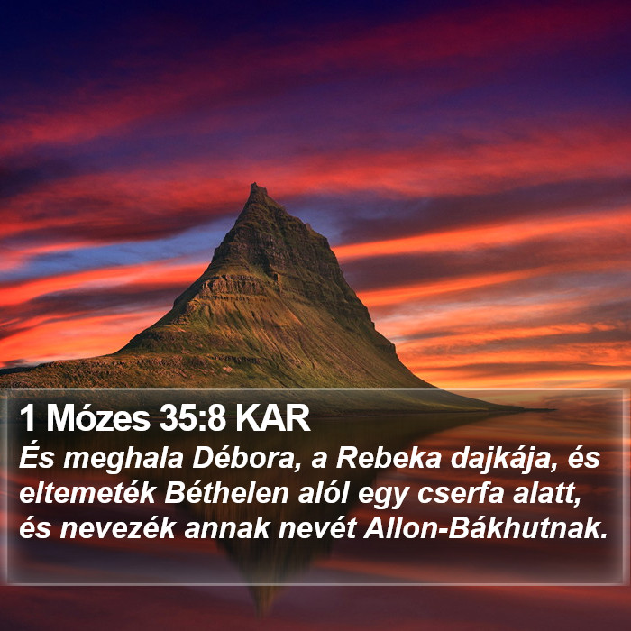 1 Mózes 35:8 KAR Bible Study