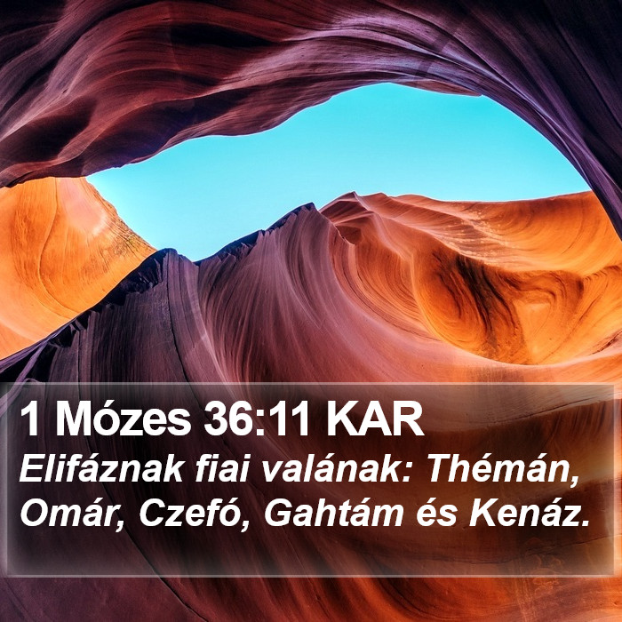 1 Mózes 36:11 KAR Bible Study