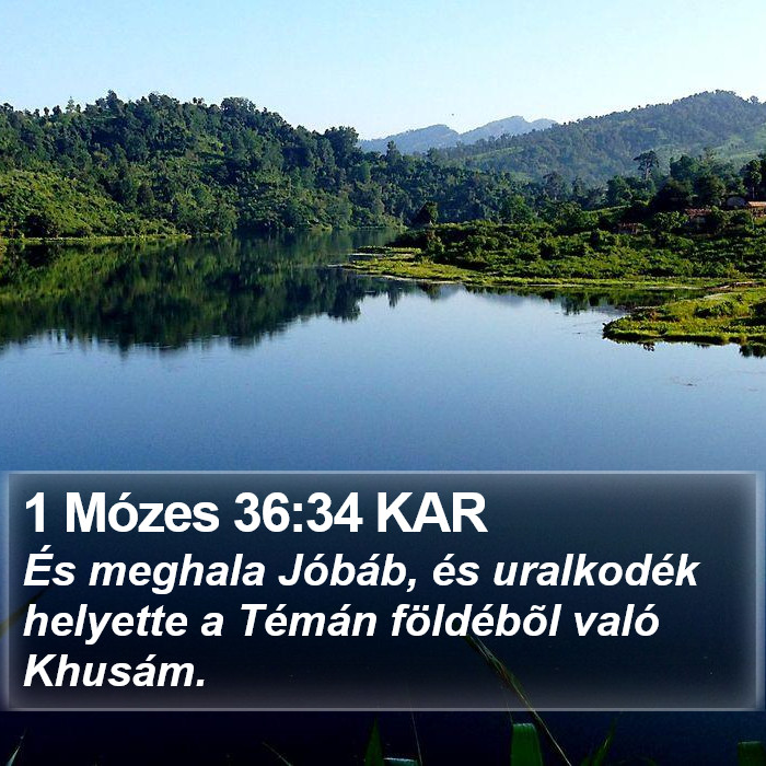 1 Mózes 36:34 KAR Bible Study