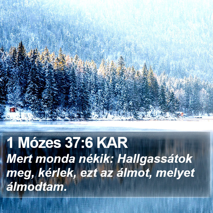 1 Mózes 37:6 KAR Bible Study