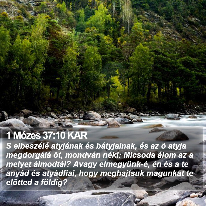 1 Mózes 37:10 KAR Bible Study