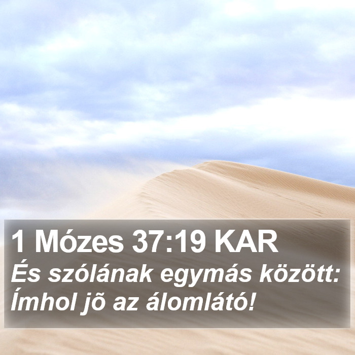 1 Mózes 37:19 KAR Bible Study
