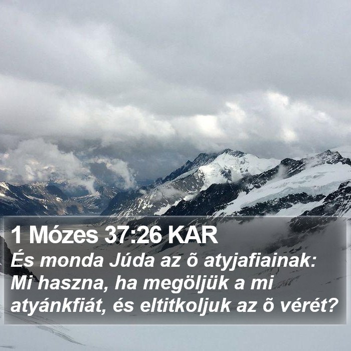 1 Mózes 37:26 KAR Bible Study