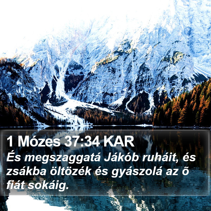 1 Mózes 37:34 KAR Bible Study