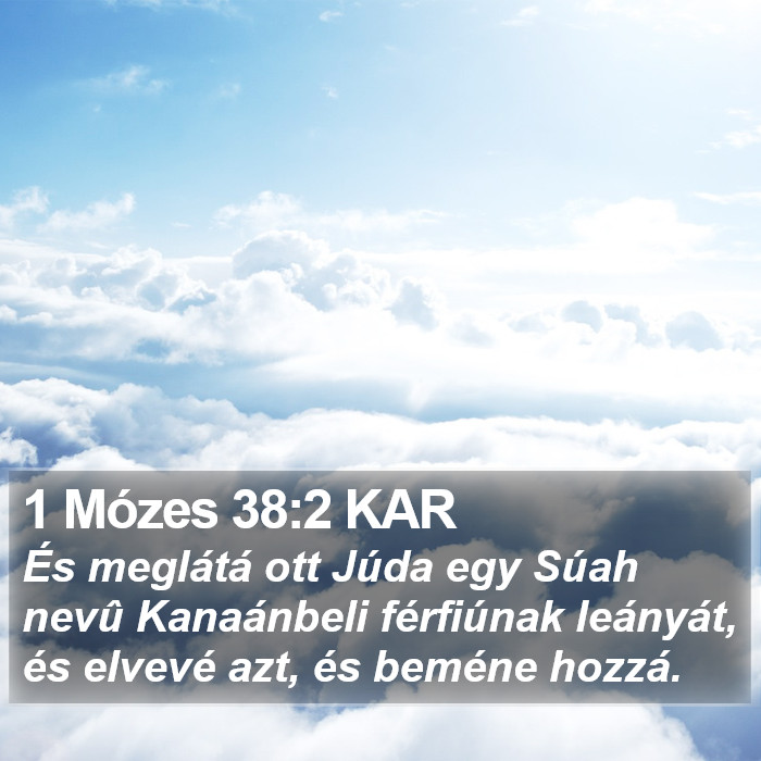 1 Mózes 38:2 KAR Bible Study