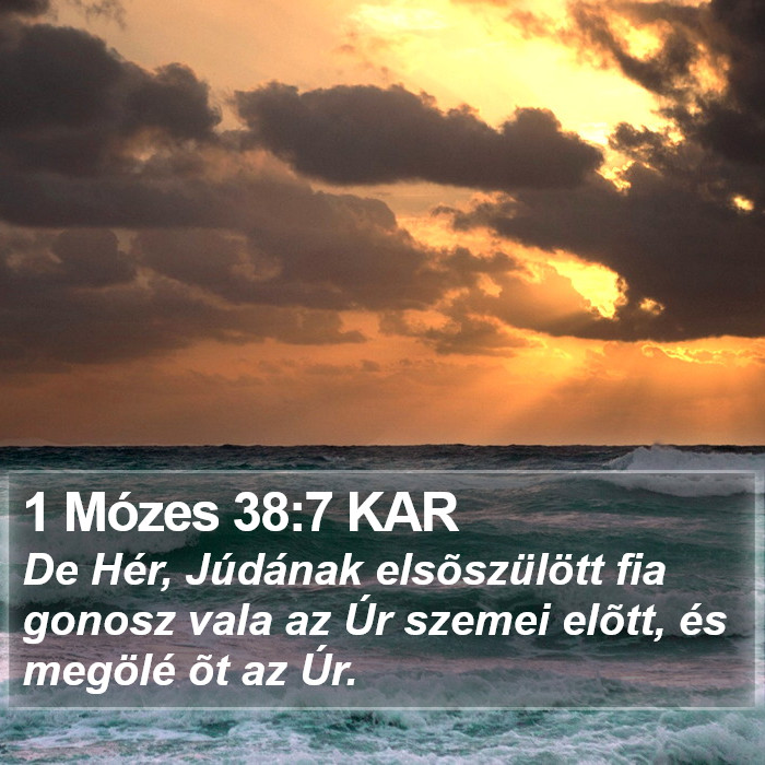 1 Mózes 38:7 KAR Bible Study