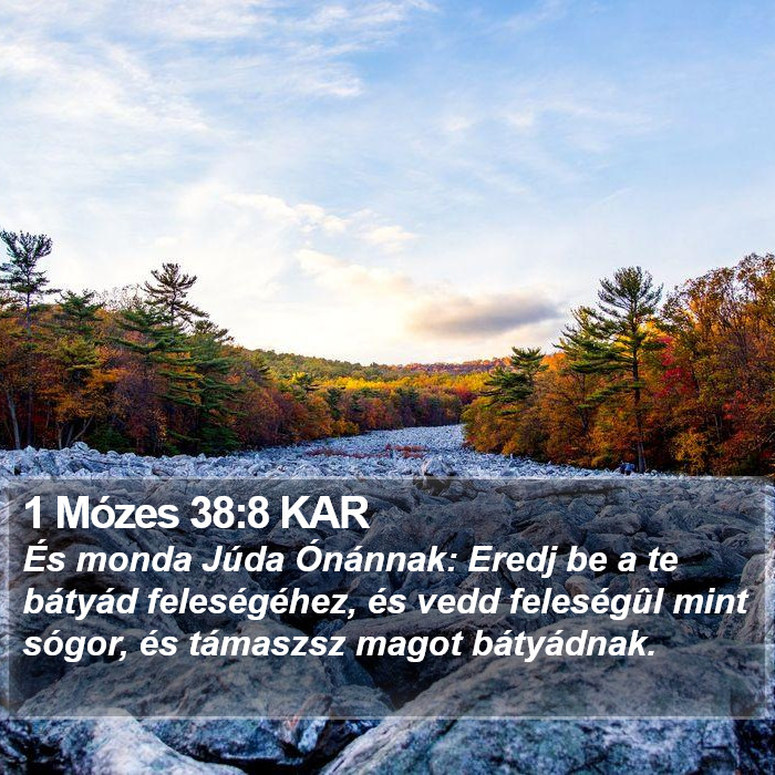 1 Mózes 38:8 KAR Bible Study