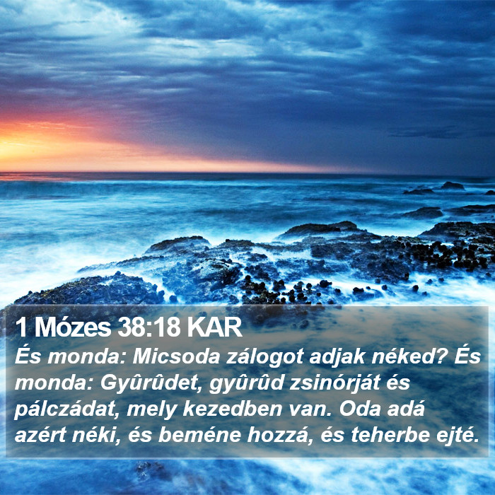 1 Mózes 38:18 KAR Bible Study