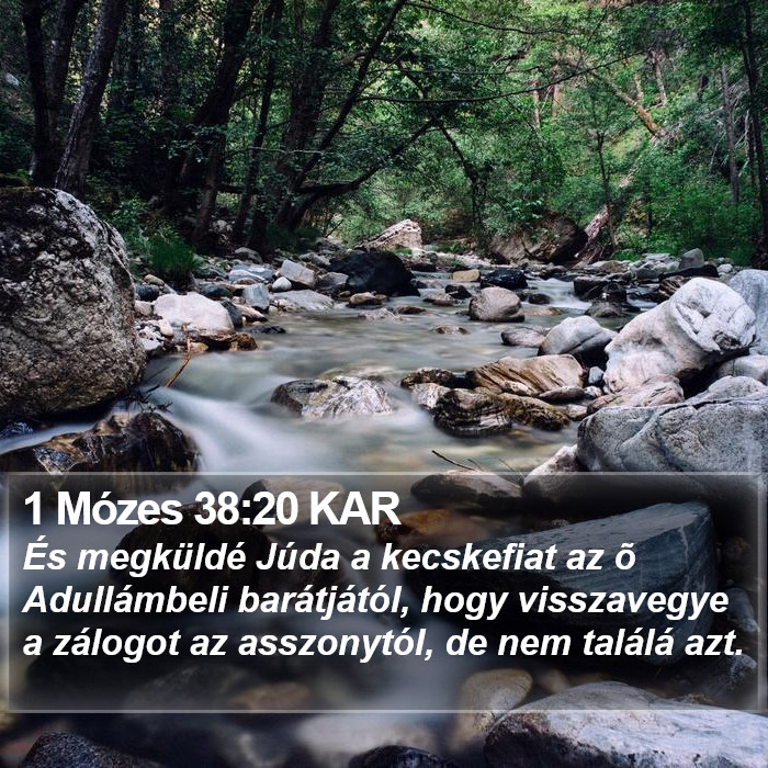 1 Mózes 38:20 KAR Bible Study