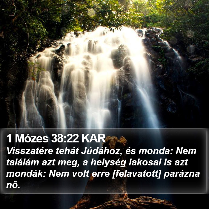 1 Mózes 38:22 KAR Bible Study