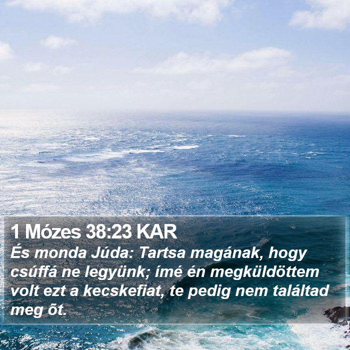 1 Mózes 38:23 KAR Bible Study