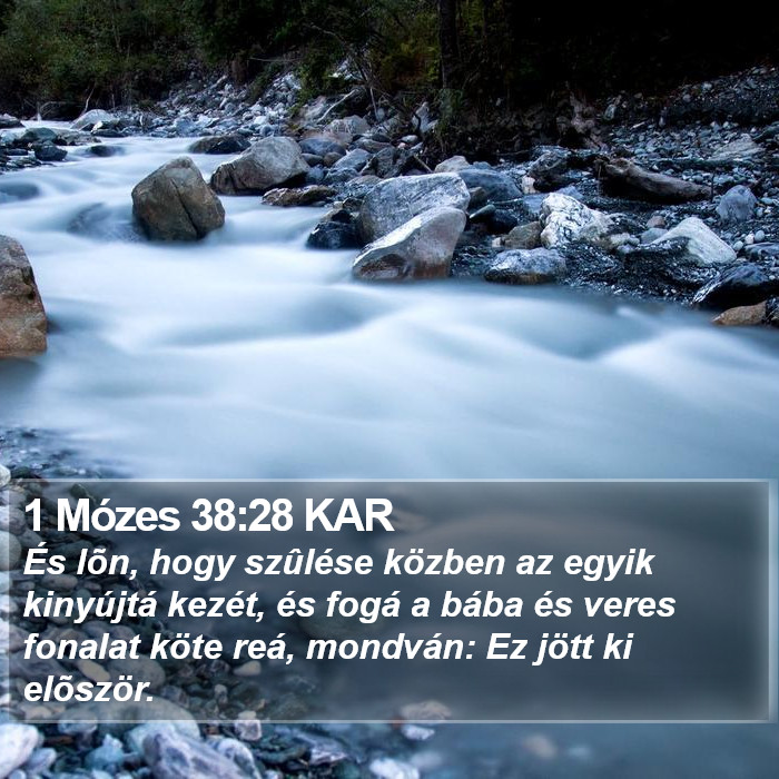 1 Mózes 38:28 KAR Bible Study