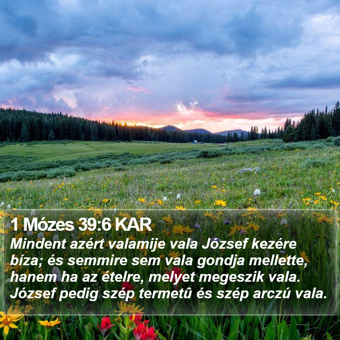 1 Mózes 39:6 KAR Bible Study