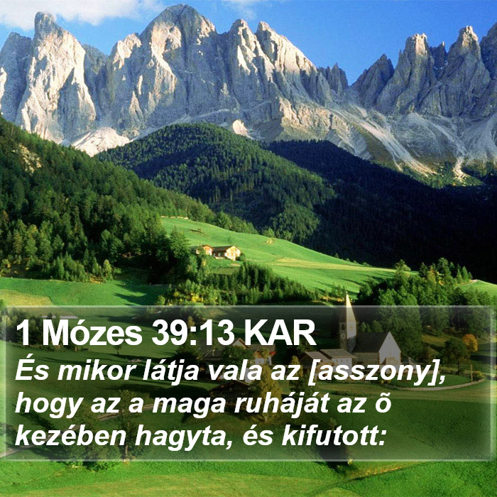 1 Mózes 39:13 KAR Bible Study