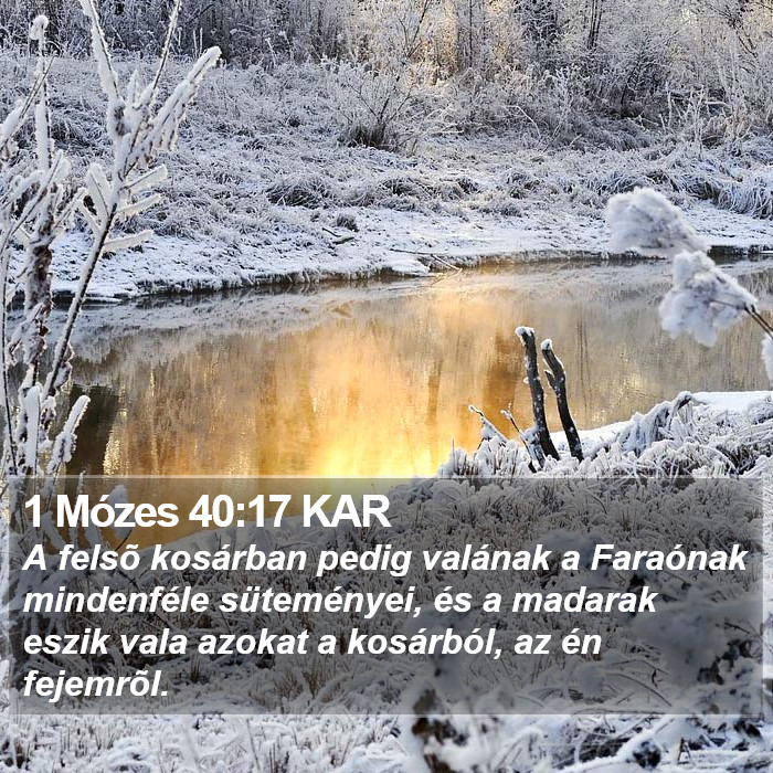 1 Mózes 40:17 KAR Bible Study