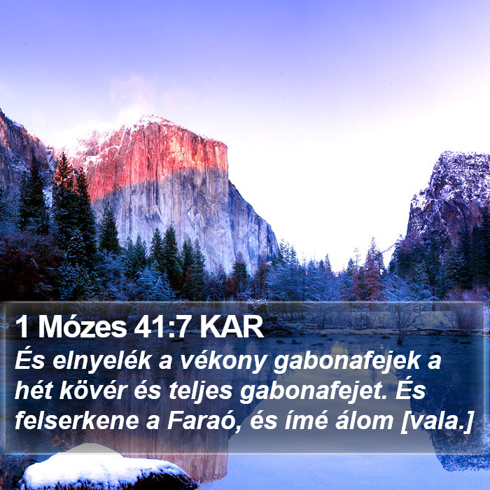 1 Mózes 41:7 KAR Bible Study