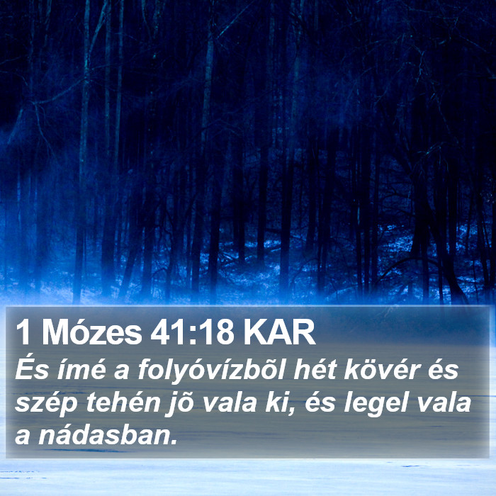 1 Mózes 41:18 KAR Bible Study