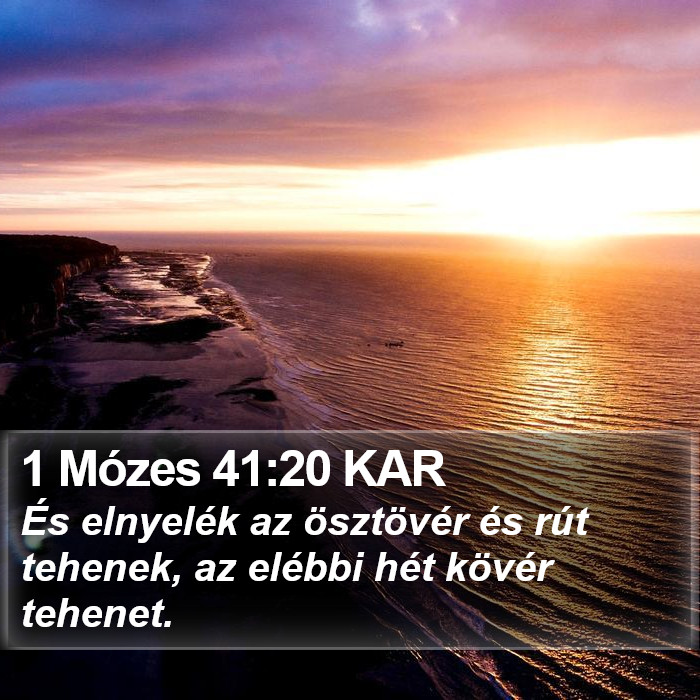 1 Mózes 41:20 KAR Bible Study